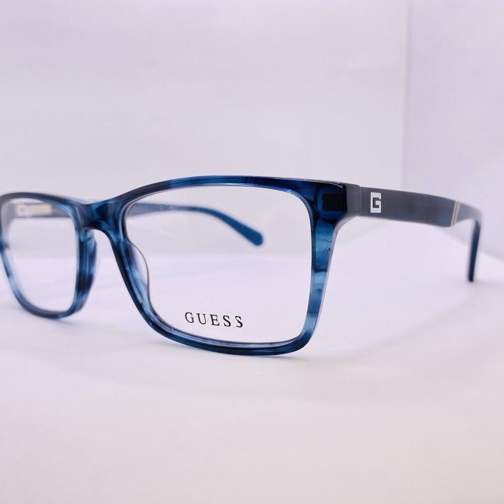 Guess Eyeglasses Authentic GU 1954 092 55 [] 17 145 Black Blue Gradient